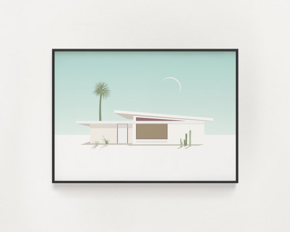 Mid Century Modern Palm Springs House Poster