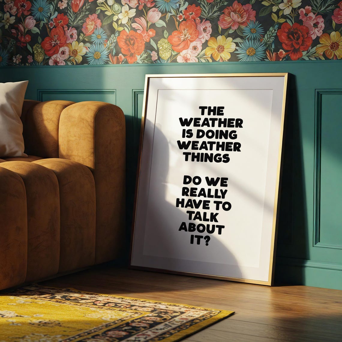 Funny Anti Small Talk Poster, Sarcastic Quote Print - Image 2