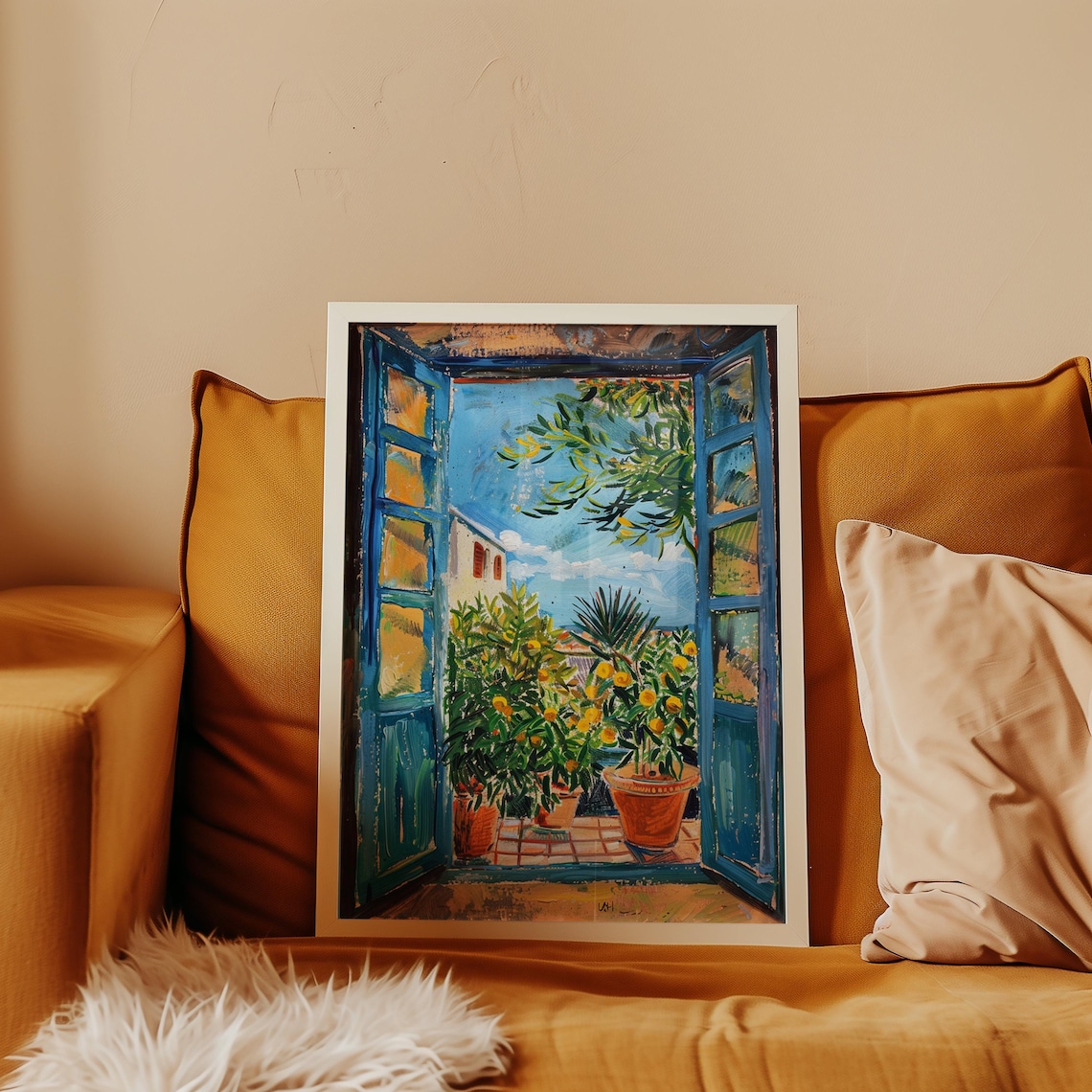 Open Window Henri Matisse Style Fauvism Art Print - Image 2