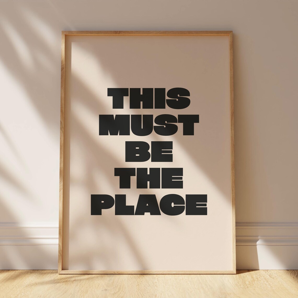 This Must Be The Place, Welcome Sign Art Print