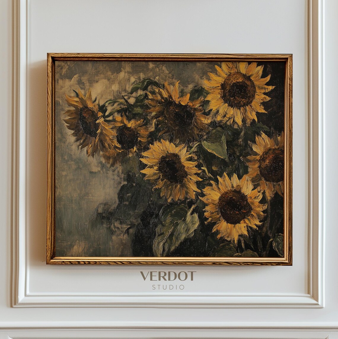 Vintage Sunflower Painting, Fall Still Life Poster - Image 4