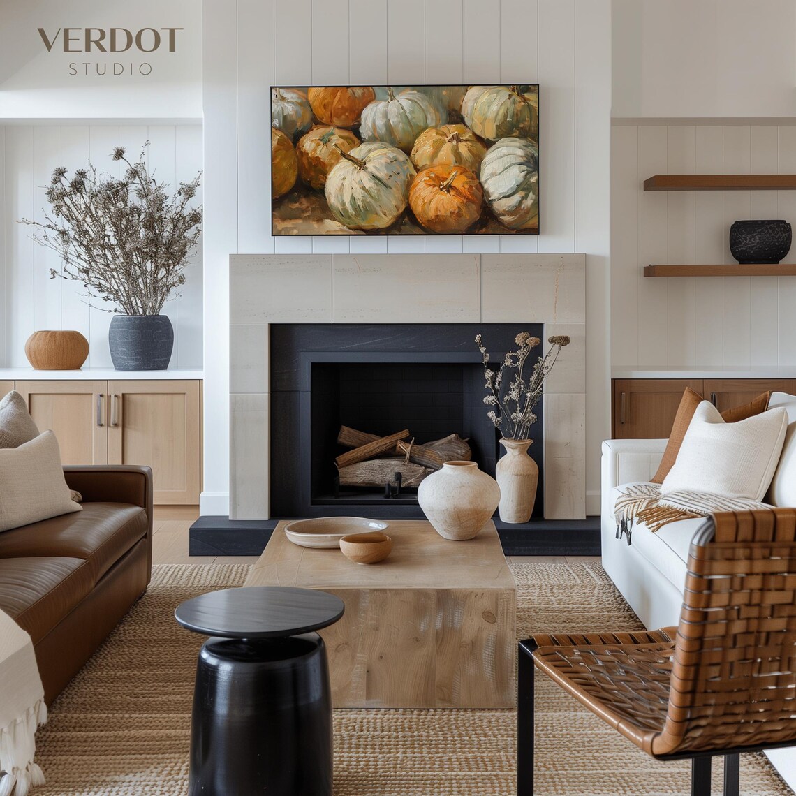 Heirloom Pumpkin Vintage Fall Art Print, Autumn Decor - Image 4