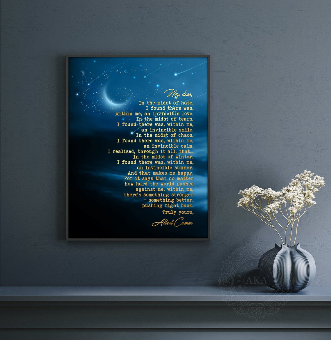 Albert Camus The Stranger Quote Book Poster Print - Image 5