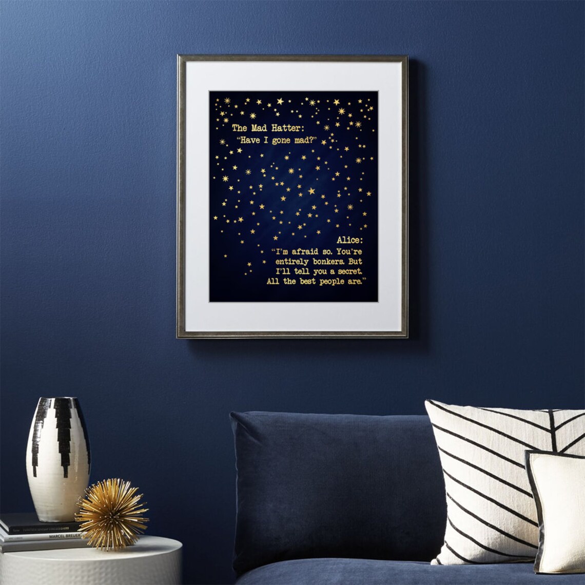 Alice In Wonderland Quote Art Print for Writers - Image 3