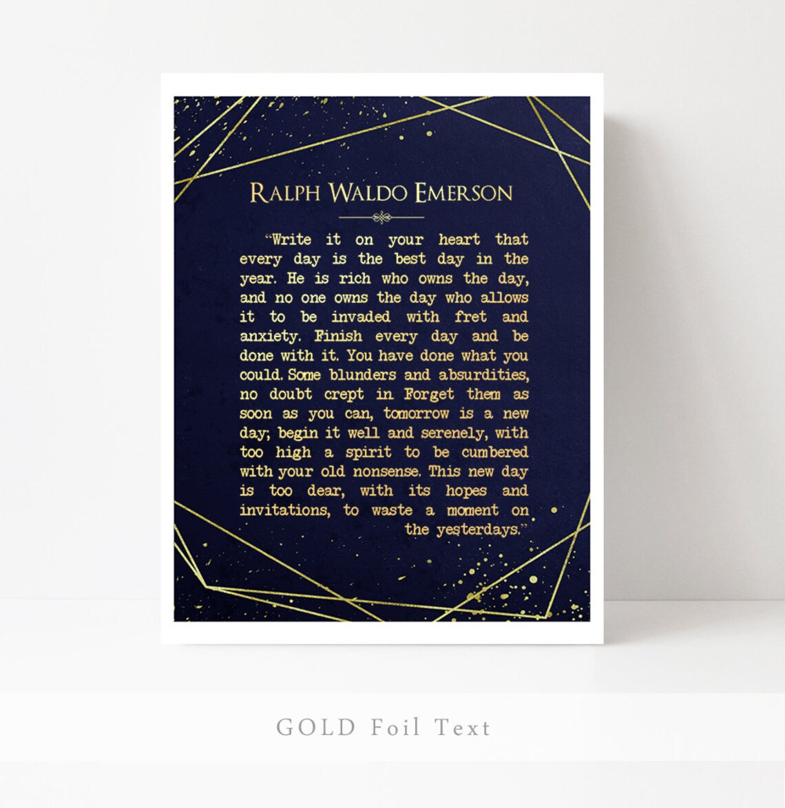 Ralph Waldo Emerson Quote Art Print, Typography - Image 3