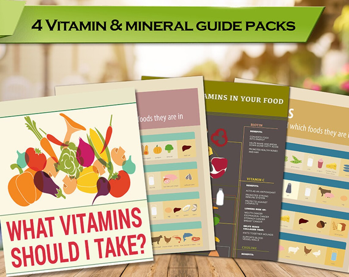 Vitamin Guides Mineral Guides Nutrition Guide Art Print