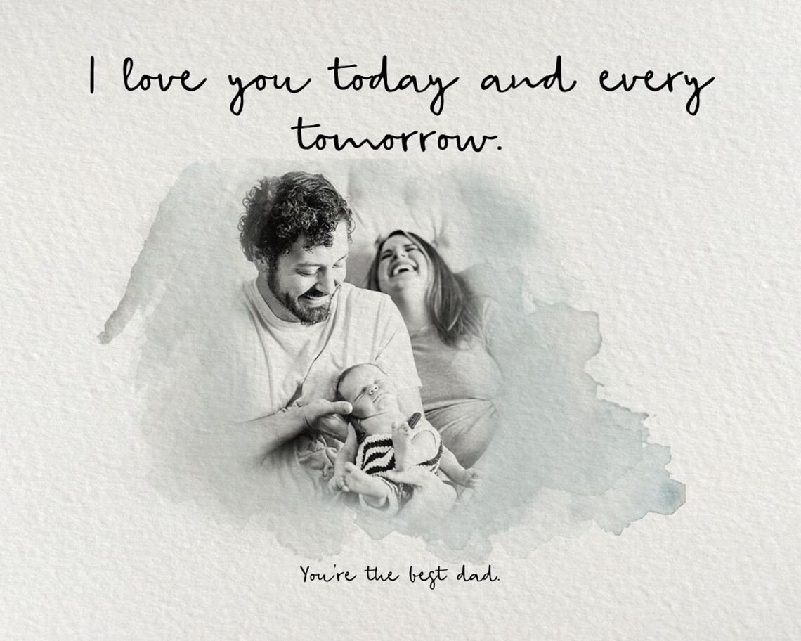 Personalized Dad Portrait, Meaningful Fathers Day Gift - Image 2