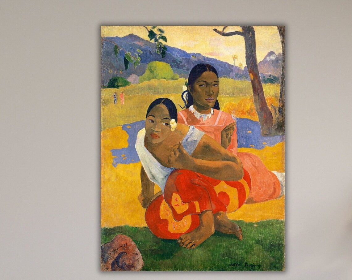 Paul Gauguin When Will You Marry Classic Tahitian Women Art Poster