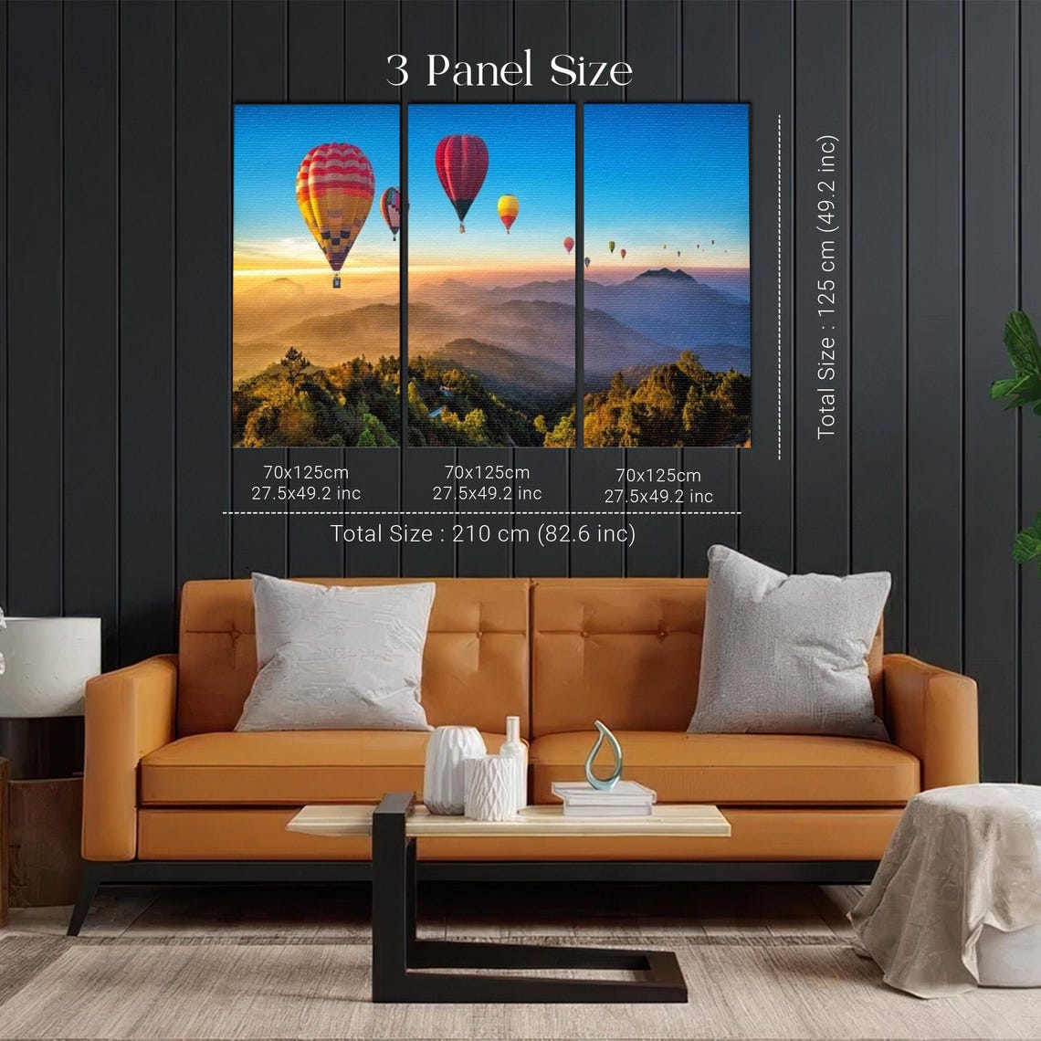 Hot Air Balloons Drifting Over Misty Mountains at Sunrise Poster - Image 2