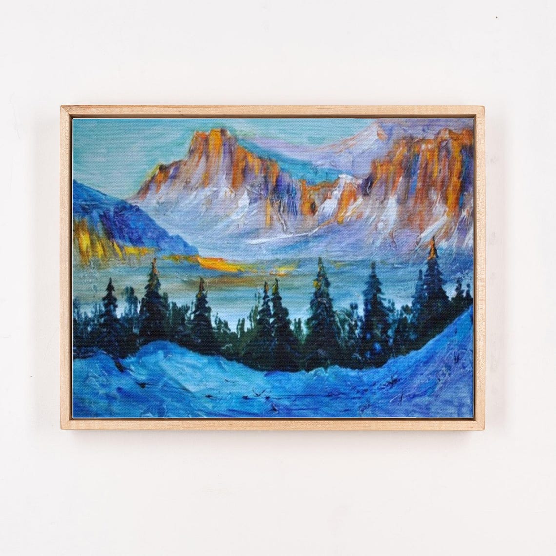 Mountain Forest Landscape Wall Painting Nature Print Nature Wall Decor Nature Decor Nature Art - Image 4
