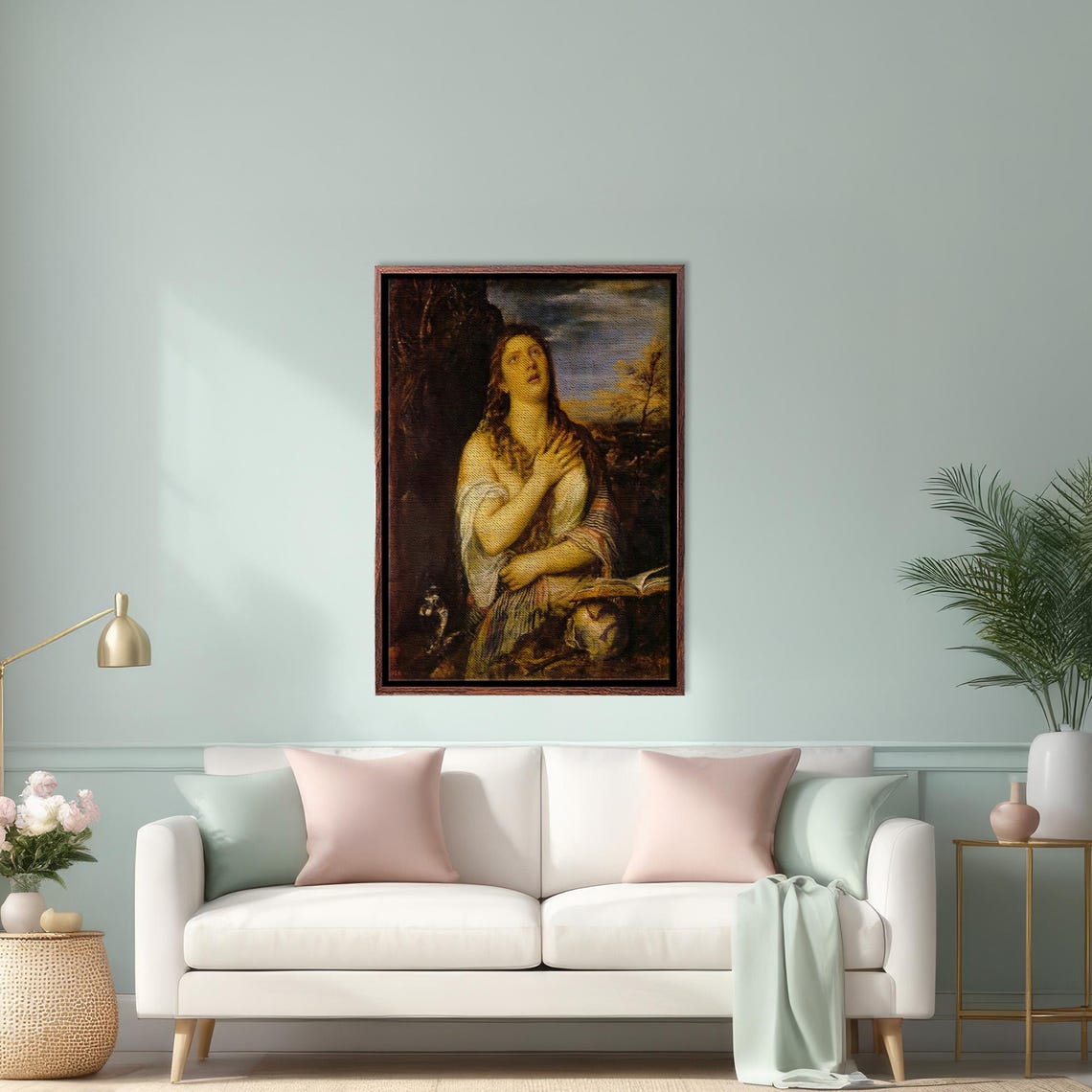 Titian The Penitent Magdalene Classic Art Reproduction Poster