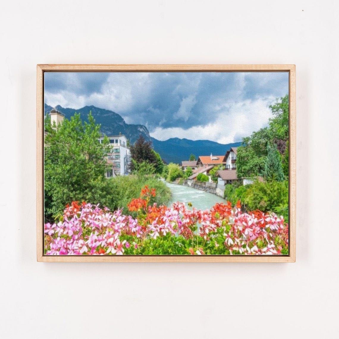 Beautiful River View In Garmisch Partenkirchen Germany Wall Art Landscape Wall Table Nature Decor Nature Wall Decor - Image 4