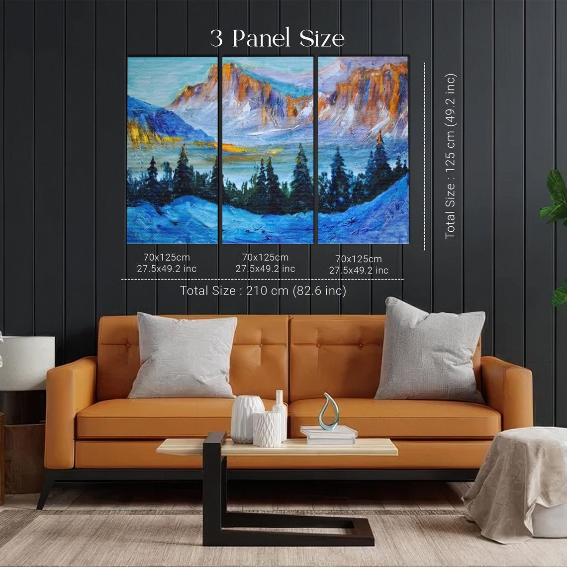 Mountain Forest Landscape Wall Painting Nature Print Nature Wall Decor Nature Decor Nature Art - Image 2