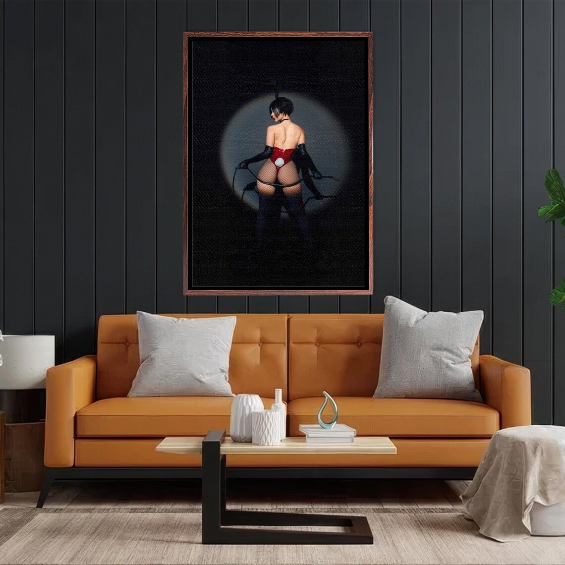 Vintage Lingerie Woman Bedroom Wall Art Print - Image 2