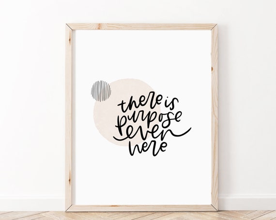 Mental Health Poster, Positive Affirmation Art Print