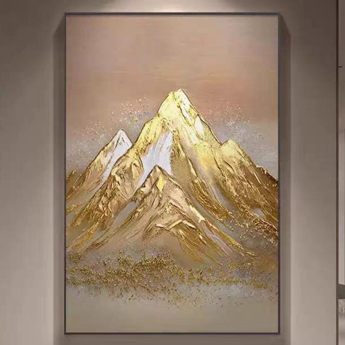 Abstract Mountain Wall Art Print, Modern Design