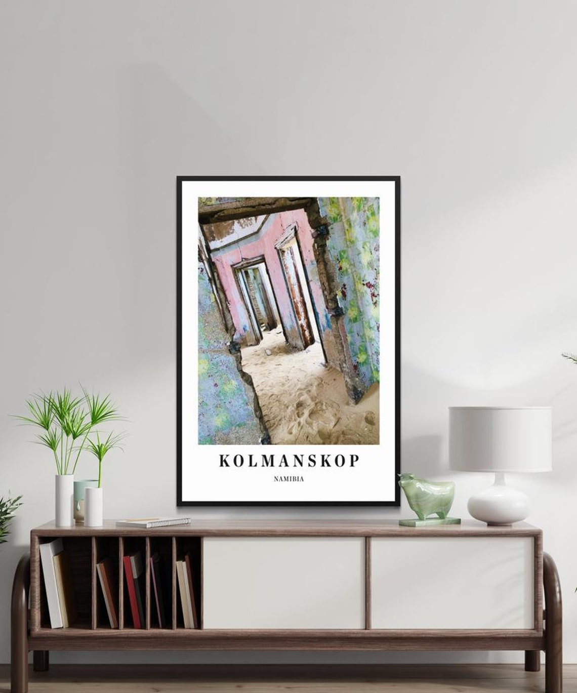 Kolmanskop Namibia Ghost Town Doorway Vintage Wallpaper Travel Poster - Image 3