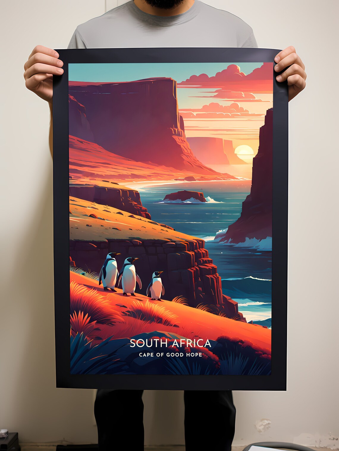 South Africa Travel Poster, Cape Of Good Hope