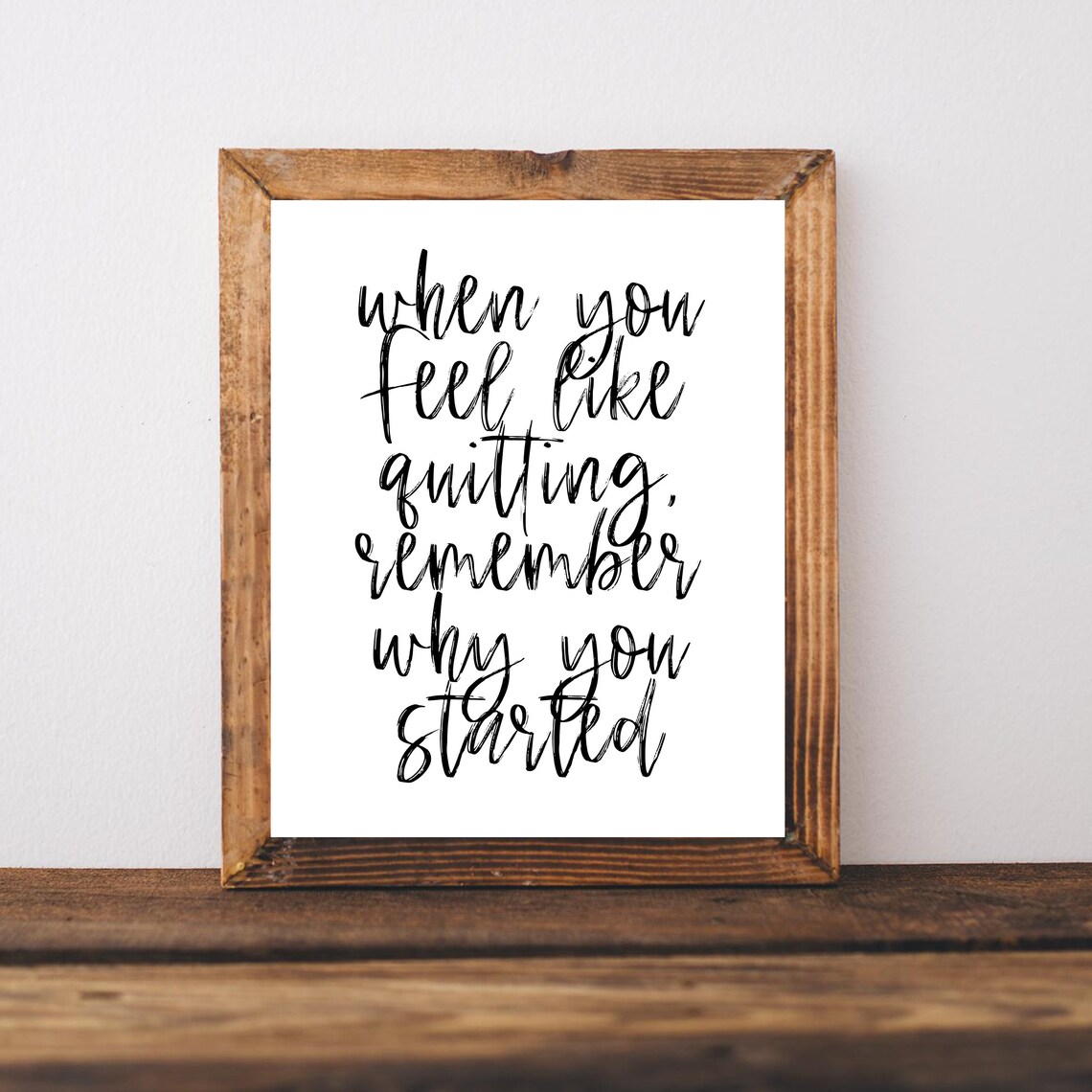 Workout Gym Quote Art Print, Fitness Wall Decor