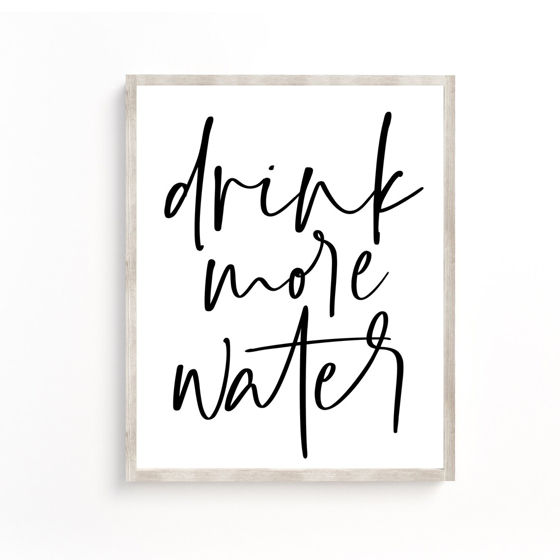 Fitness Drink More Water Motivational Art Print