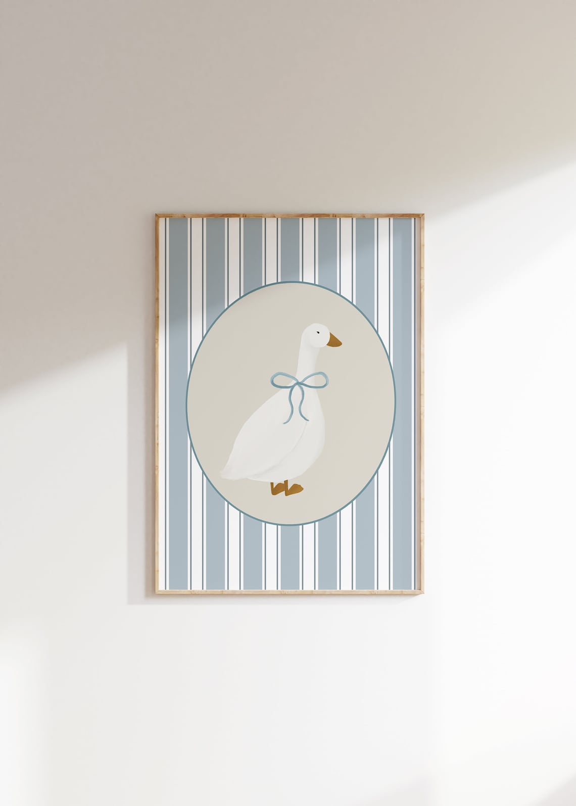 Cute Goose Poster, Vintage Aesthetic Nursery Decor - Image 3