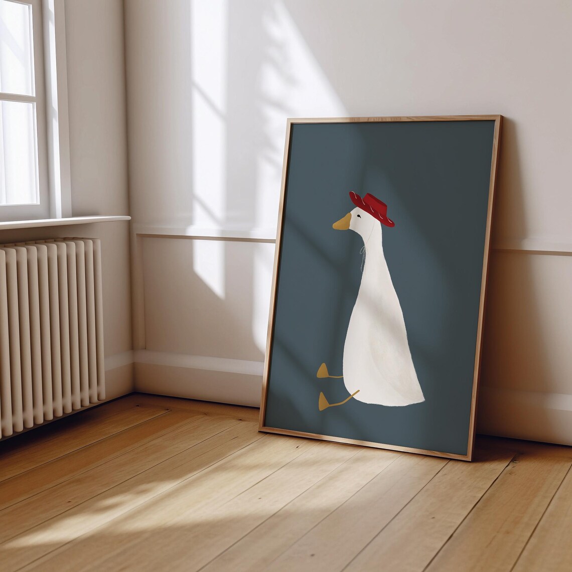 Silly Goose Cowboy Nursery Decor Art Print - Image 2