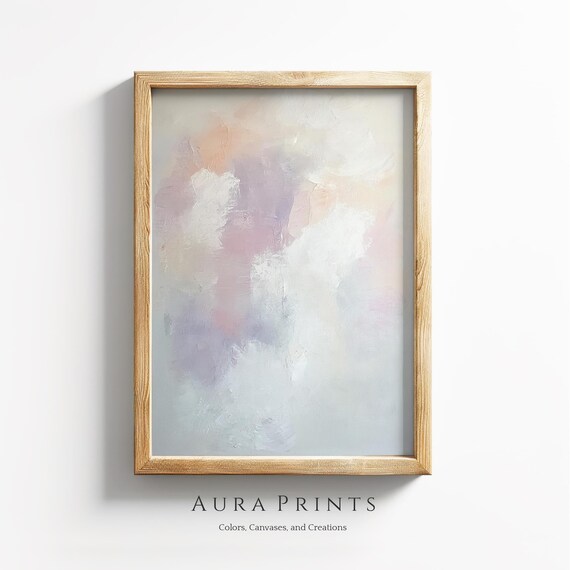 Minimalist Abstract Oil Painting Neutral Tones Wall Art 1340
