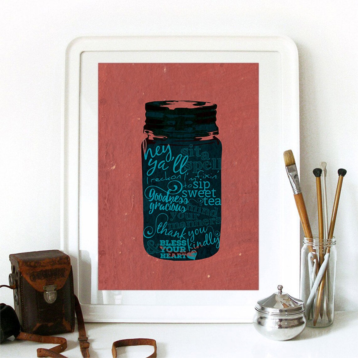 Sweet Tea Motivational Quote, Inspirational Print - Image 2