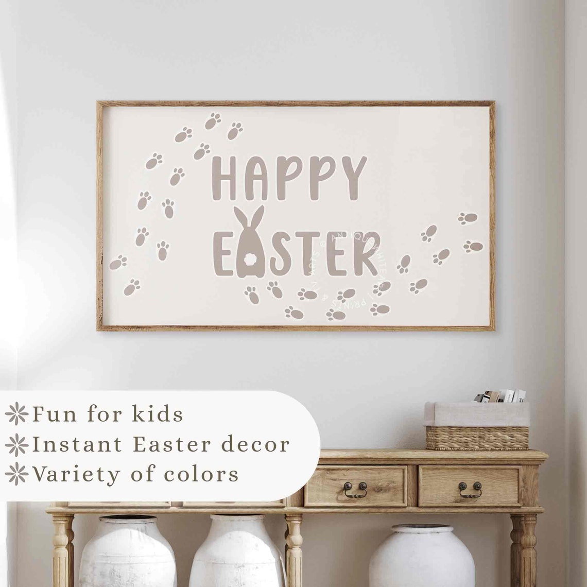 Happy Easter Frame Tv Art Easter Bunny Art For Kids Easter Art For Frame Tv Nursery Print Cute Easter Decor Tv322 - Image 4