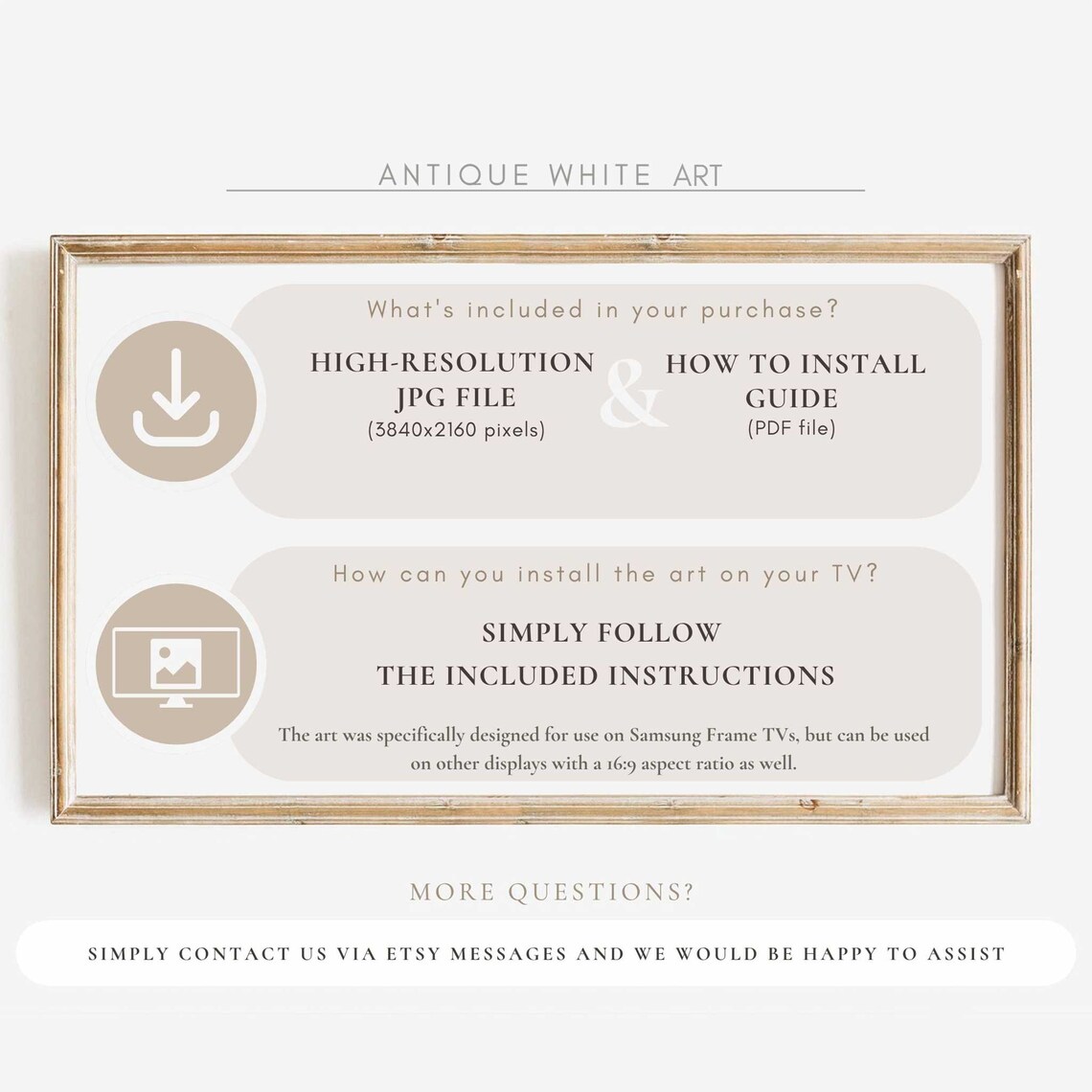 Neutral Flower Sketch Art Print, Vintage Autumn Sketch - Image 2