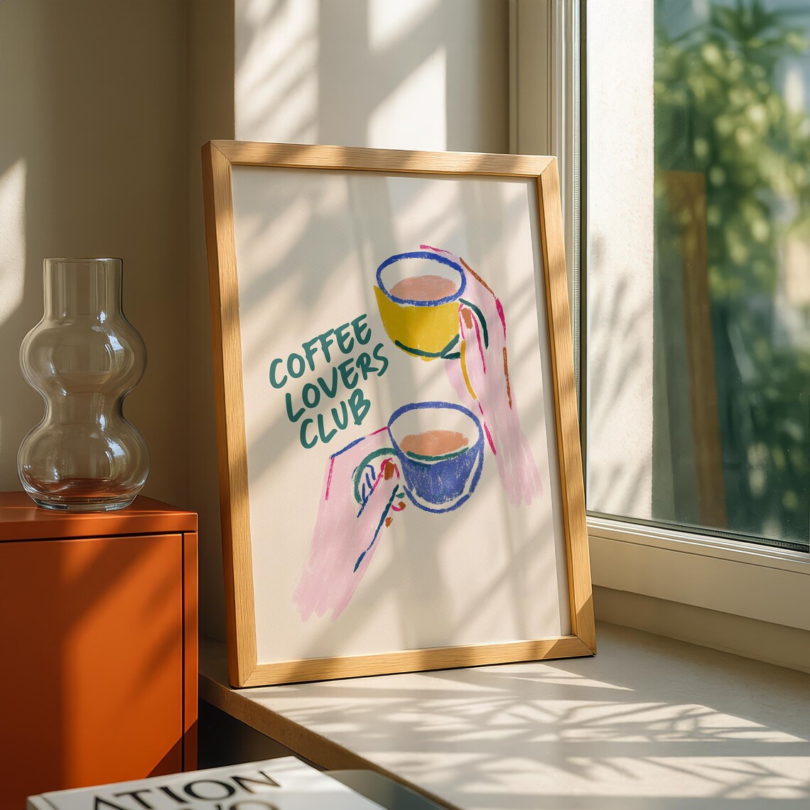 Coffee Kitchen Cute Cafe Art Print