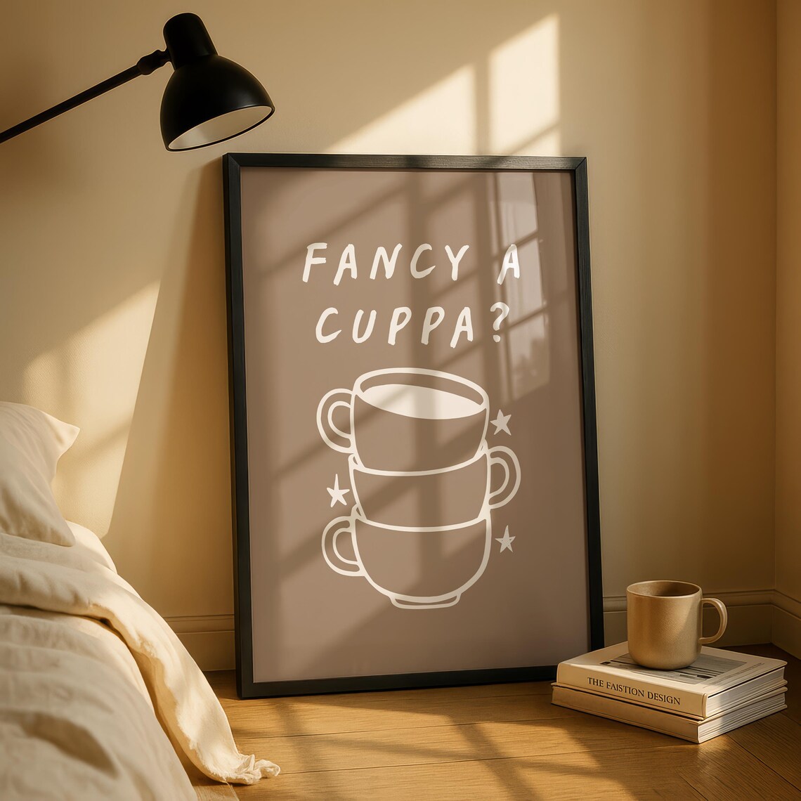 Fancy A Cuppa Kitchen Coffee Tea Art Print
