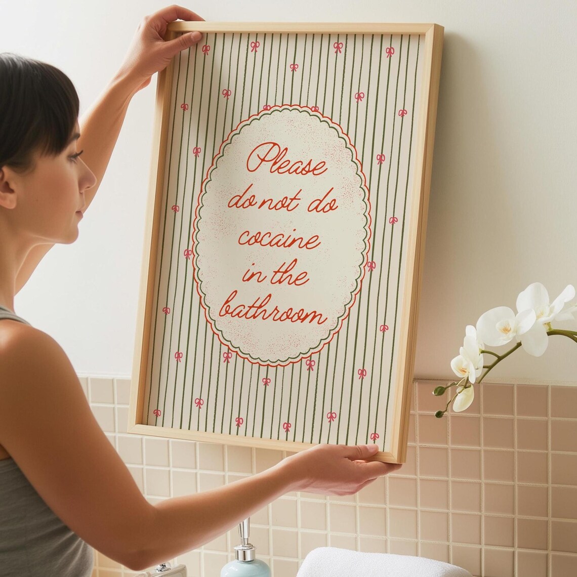 Funny Bathroom Print, Toilet Humor Wall Art