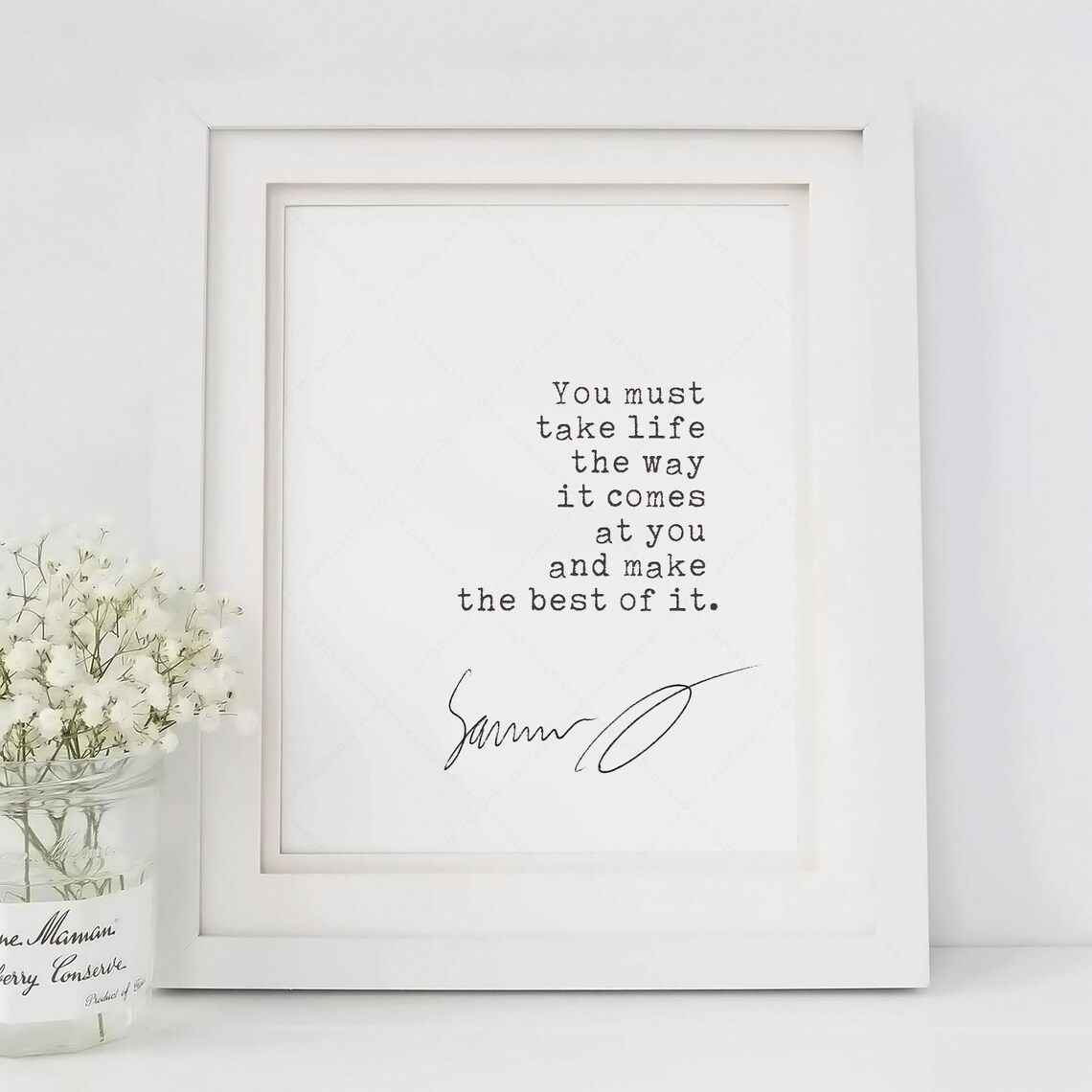 Yann Martel Life Of Pi Quote Take Life The Way It Comes Minimalist Poster - Image 3