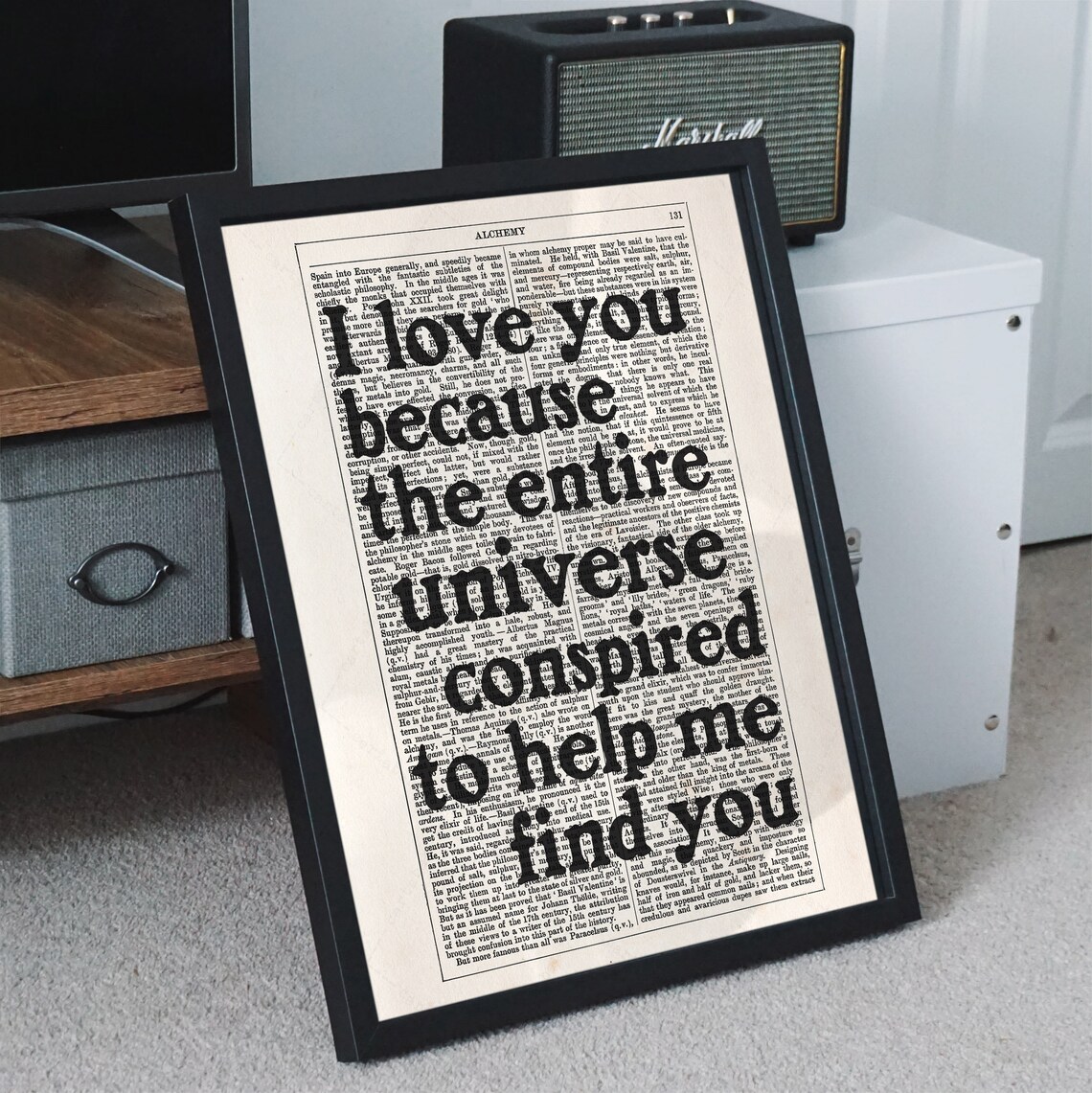 Paulo Coelho The Alchemist Universe Conspired Love Dictionary Art Poster - Image 4