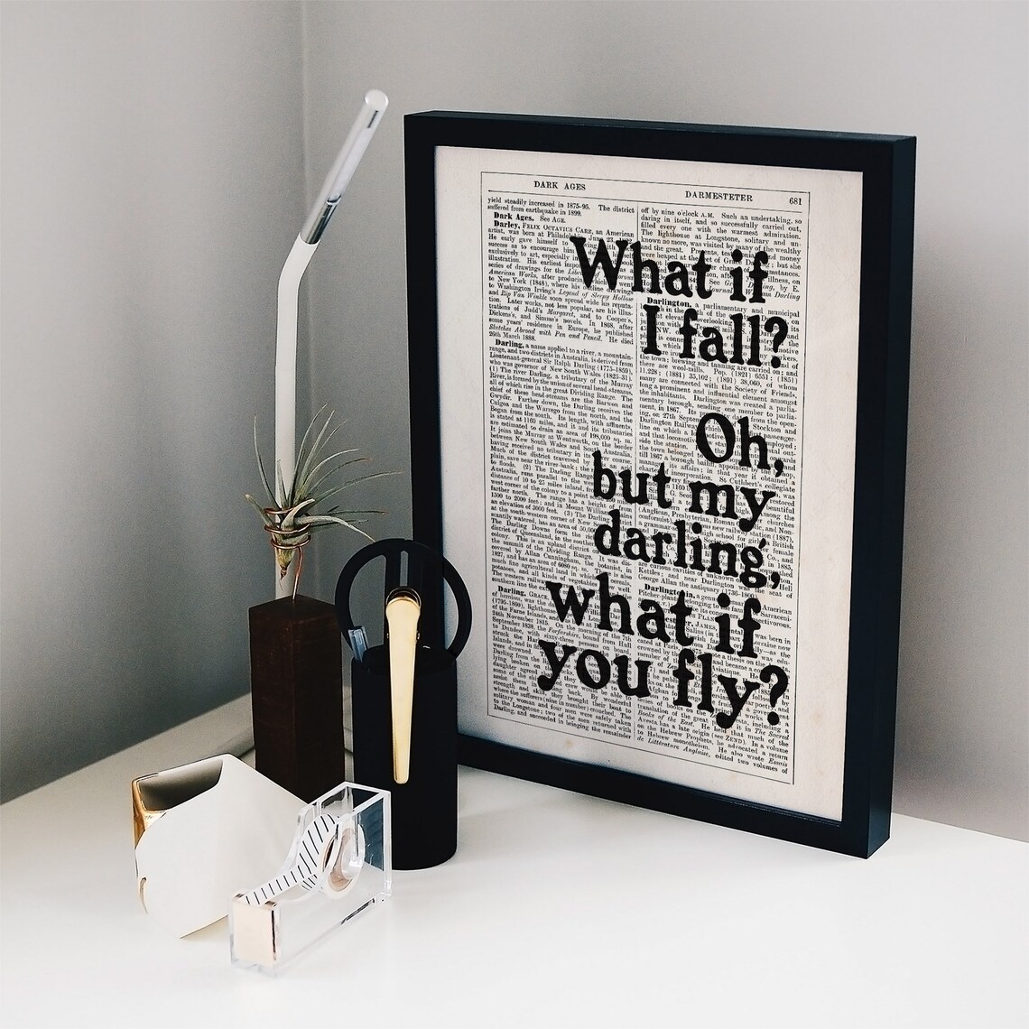 Erin Hanson What If I Fall Oh But My Darling Poem Dictionary Print - Image 2
