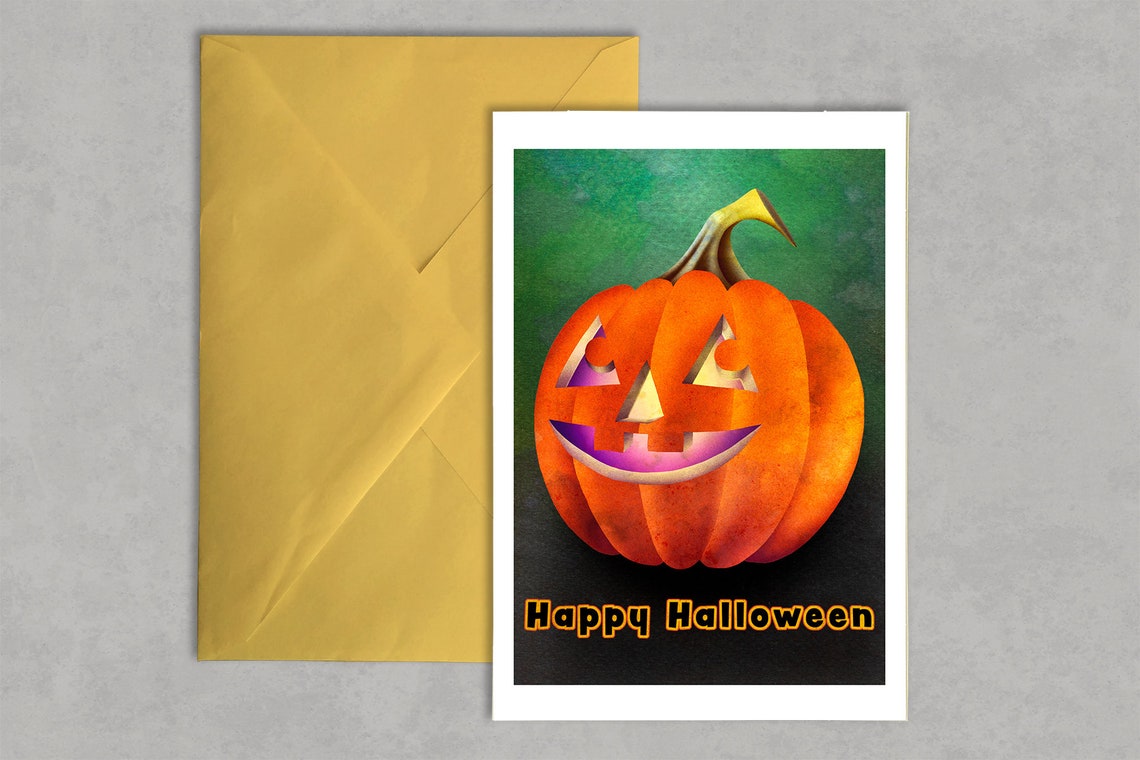 Pumpkin Halloween Greeting Card