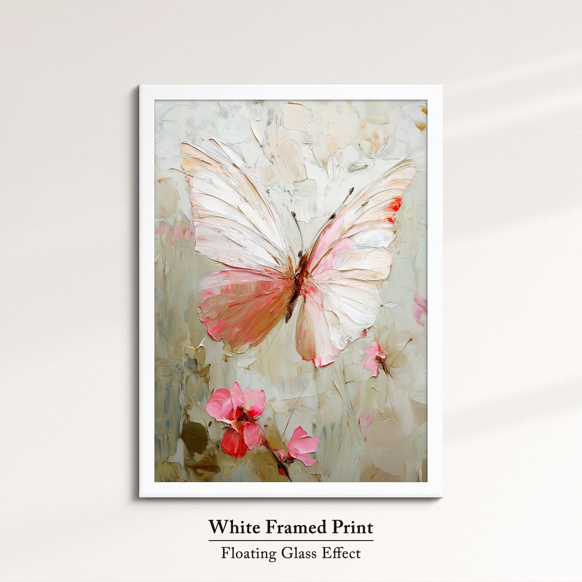 Colorful Abstract Butterfly Oil Painting Art Print - Image 7