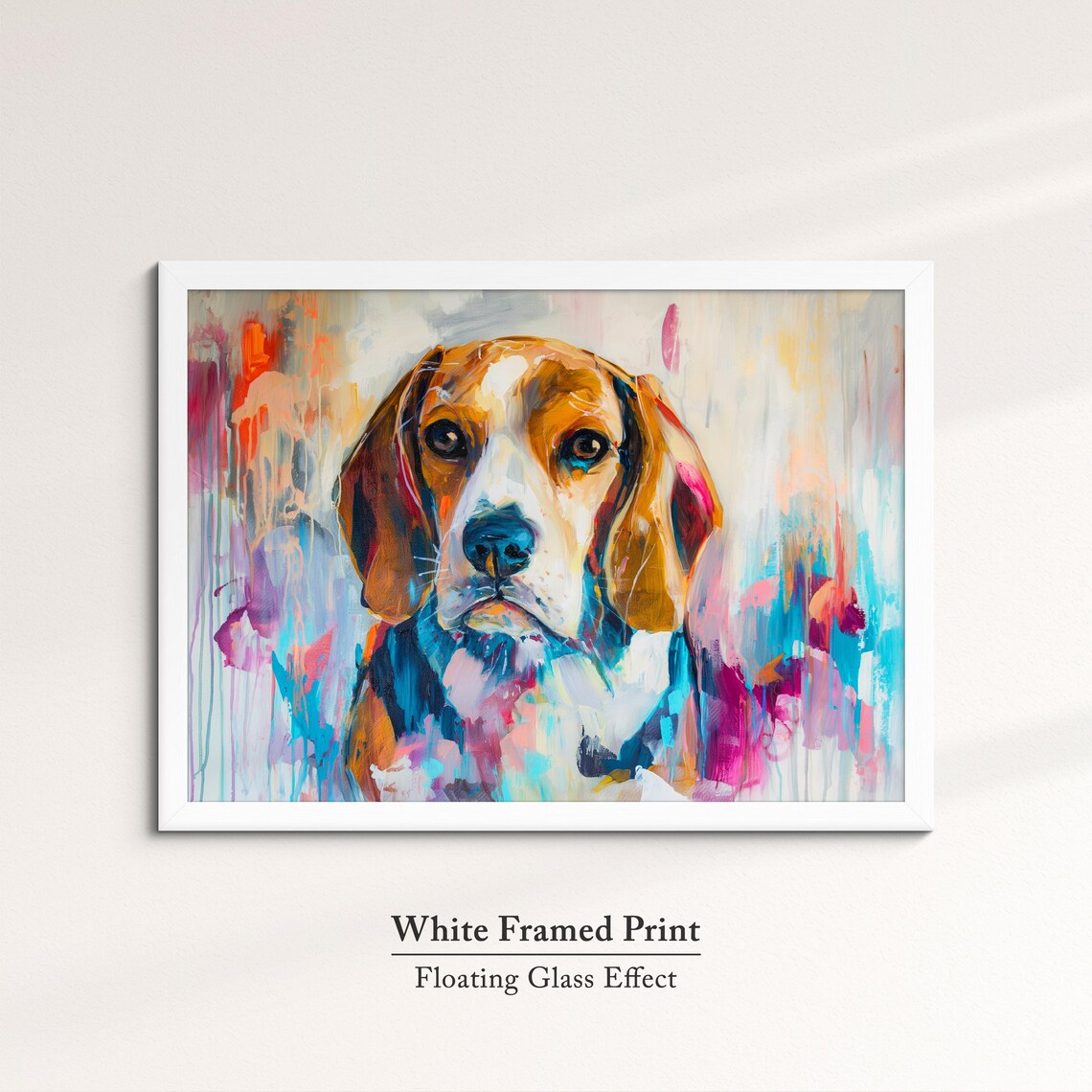 Beagle Abstract Oil Painting, Dog Lover Art Print - Image 7