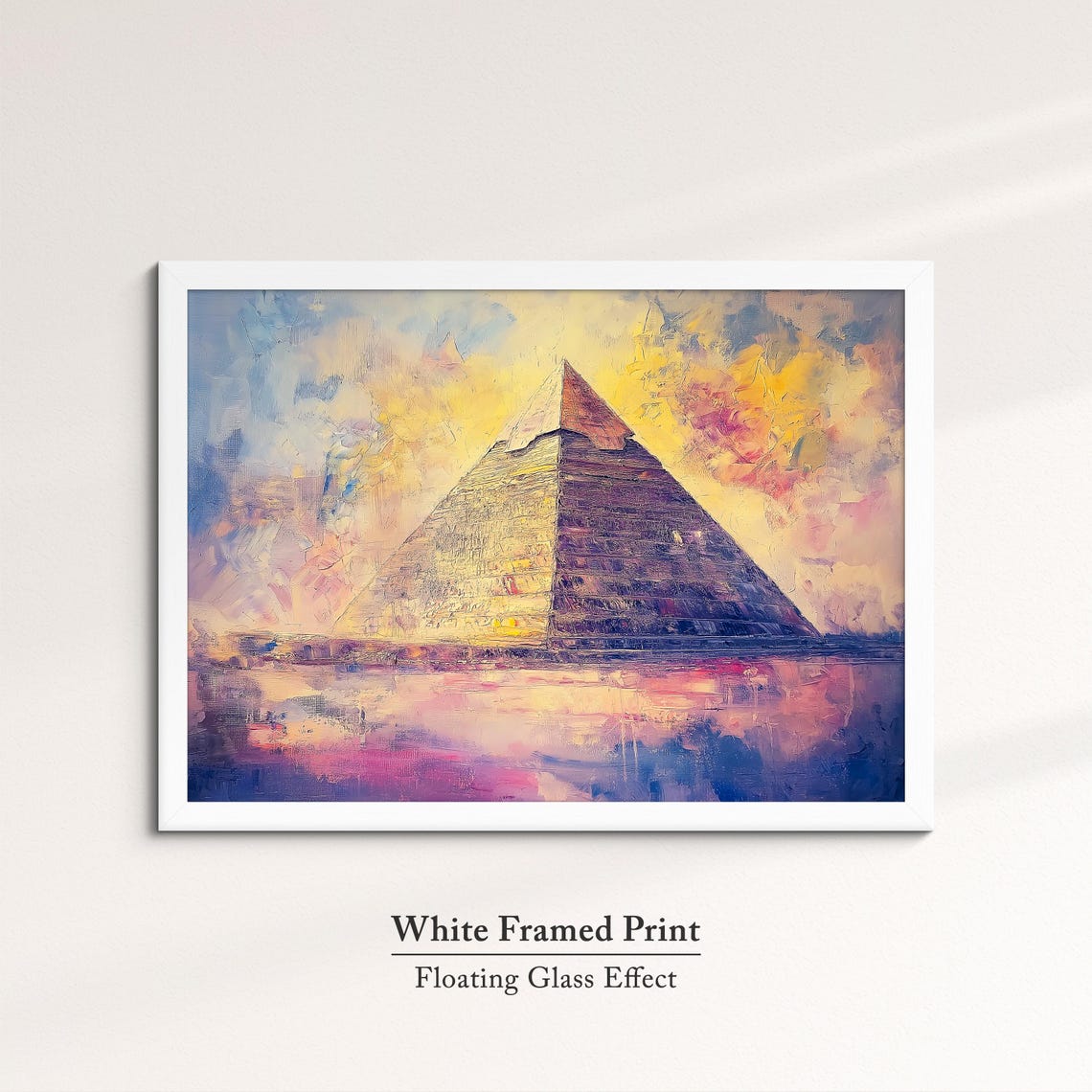 Great Pyramid Of Giza Sunset Abstract Oil Painting Egypt Desert Poster - Image 7