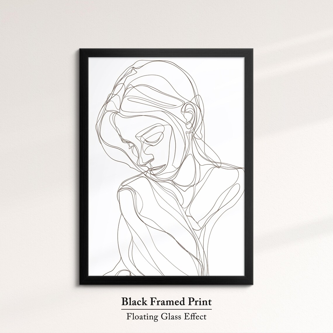 Minimalist One Line Woman Face Art Print Feminine Line Drawing Poster - Image 8