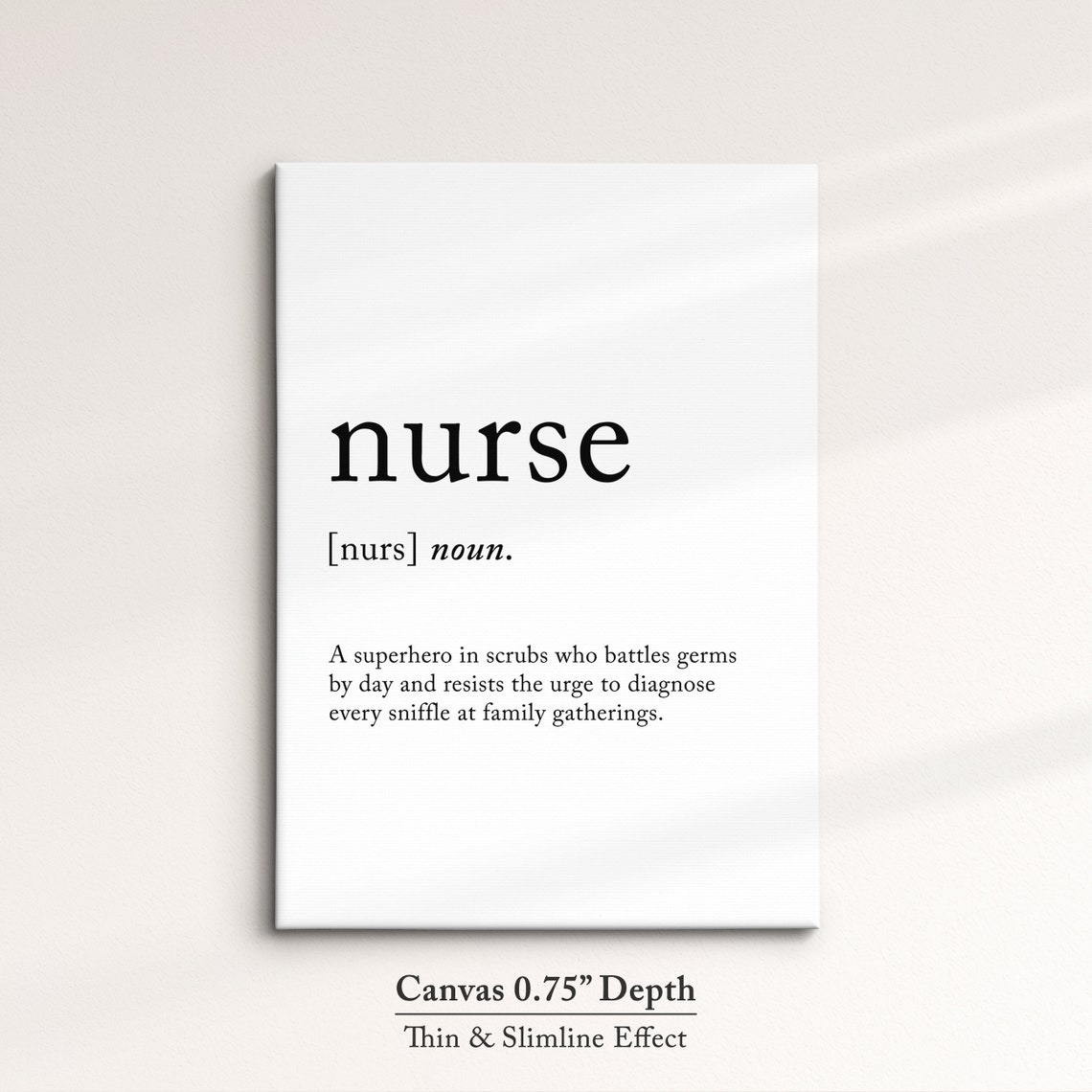 Nurse Funny Dictionary Definition Quote Minimalist Poster Gift - Image 4