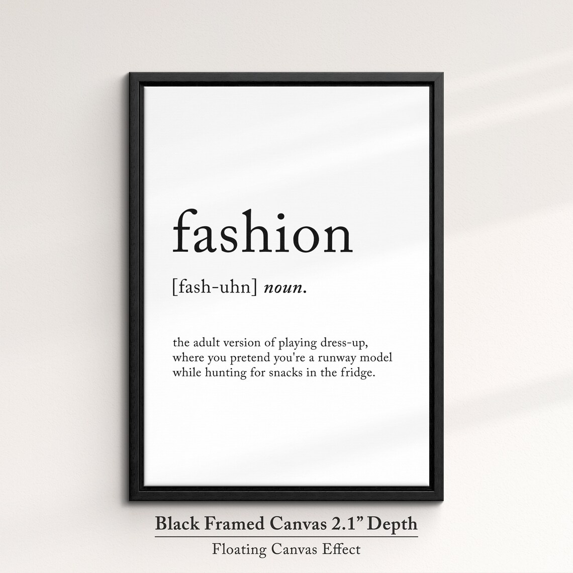 Fashion Dictionary Definition Funny Runway Quote Minimalist Wall Art - Image 2