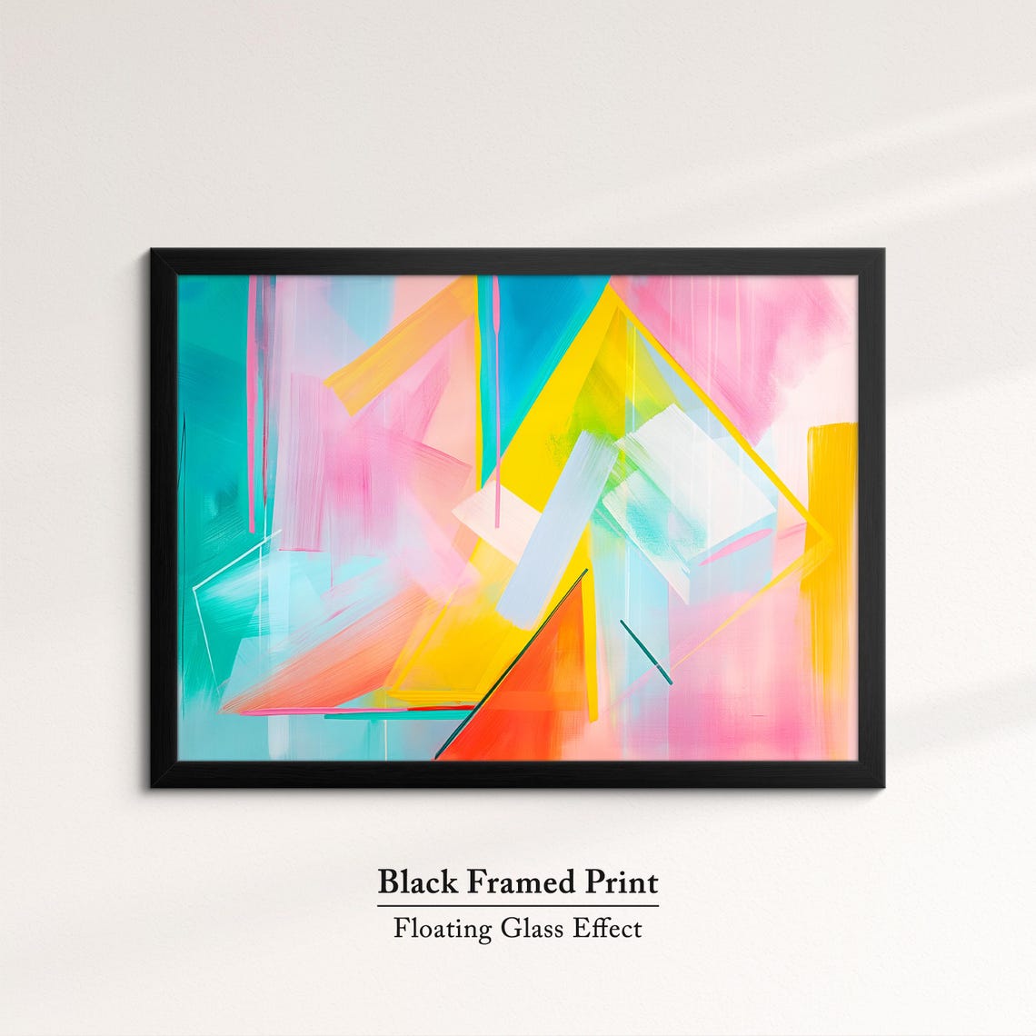Colorful Abstract Geometric Triangle Art Modern Minimalist Wall Art - Image 8