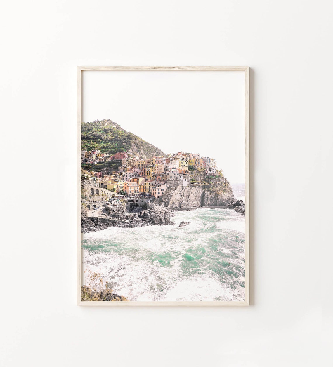 Manarola Italy Colorful Cliffside Coastal Village Mediterranean Poster