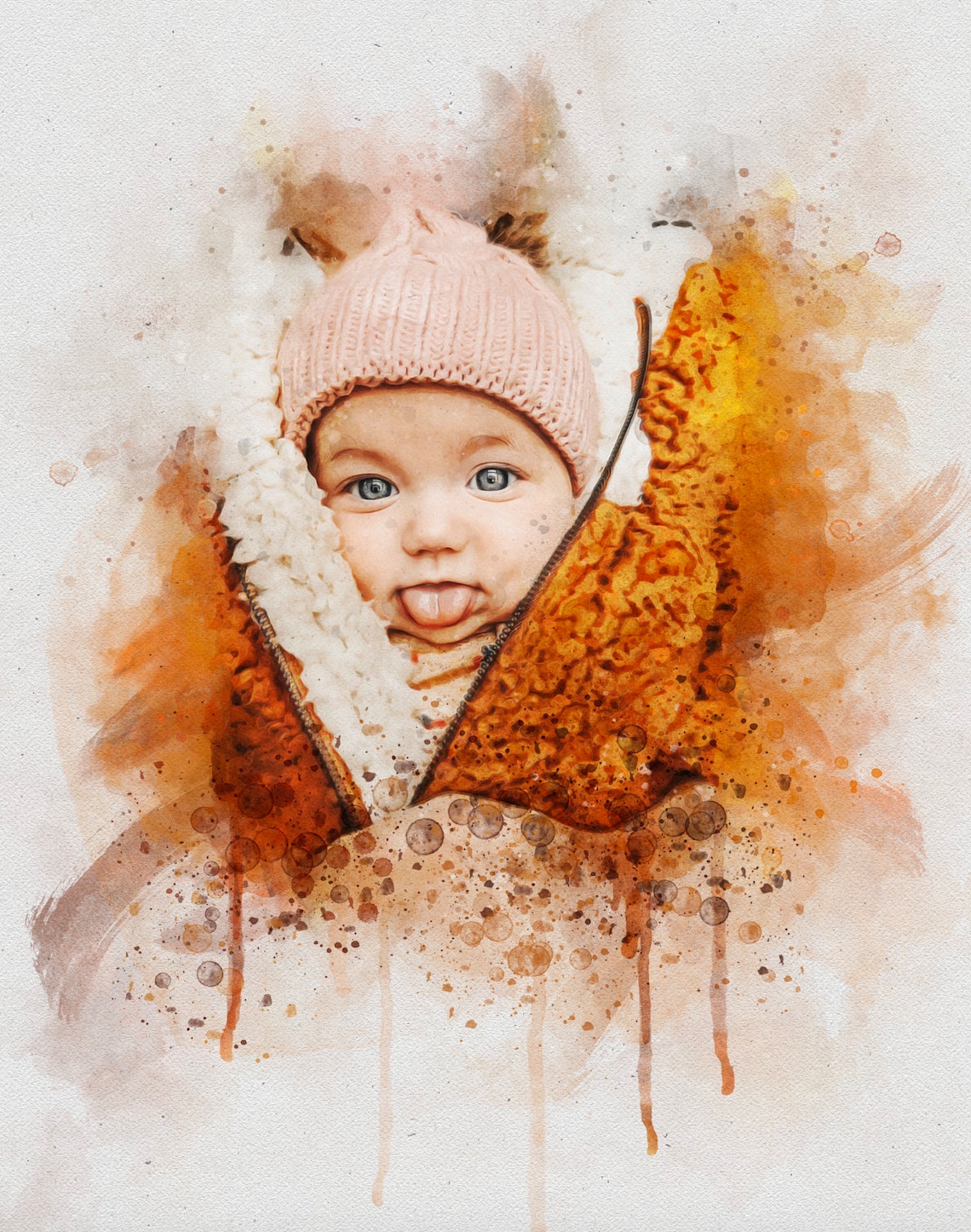Baby Ultrasound Watercolor Sonogram Art Print - Image 2