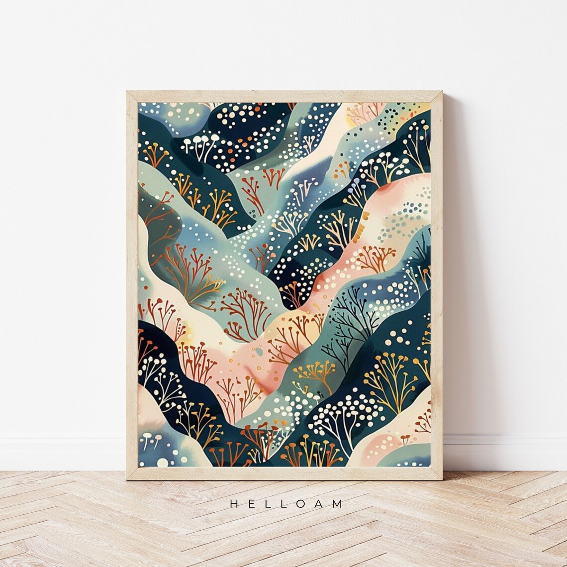 Mount Fuji Japan Snow Capped Peak Starry Night Japanese Style Travel Poster - Image 3