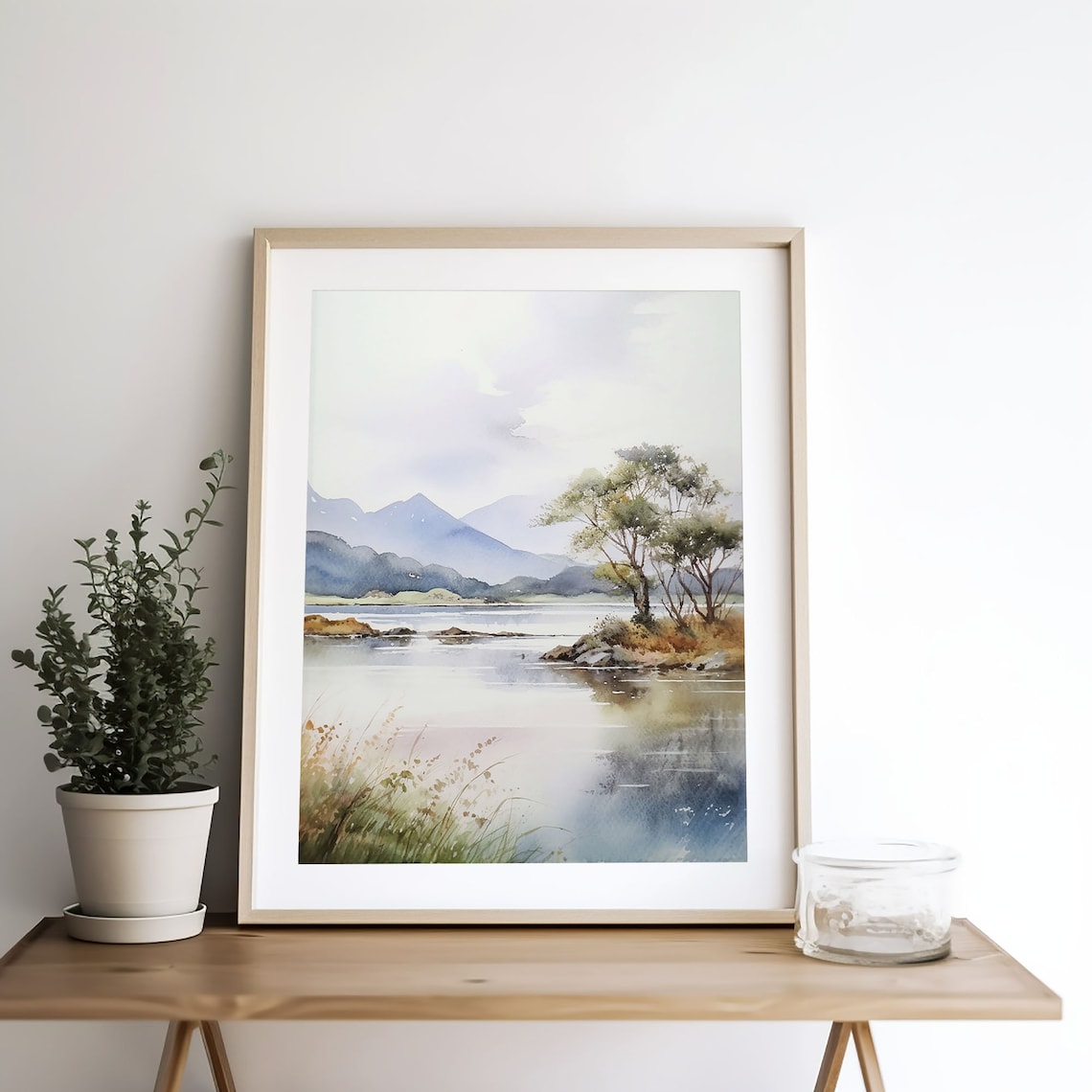 Killarney Lakes Watercolor Print, Irish Landscape Art - Image 5