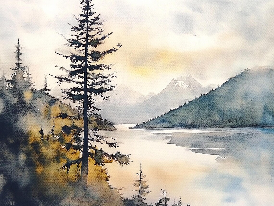 British Columbia Landscape Art Print, Squamish River