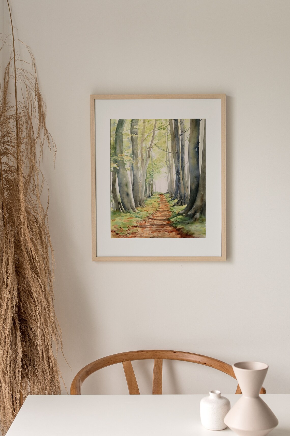 Savannah Historic District Forest Path Watercolor Art Print - Image 5